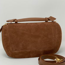 Load image into Gallery viewer, Robin Clutch in Cognac Suede
